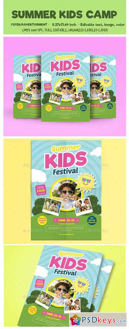 Summer Kids Camp Flyer 16365801