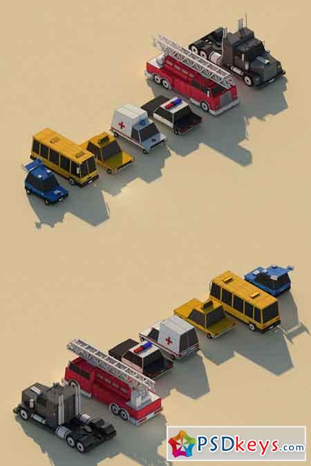 Low Poly Cars Asset Pack 1 1282126