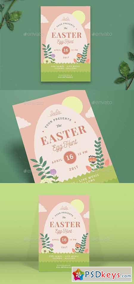 Easter Egg Hunt Flyer 19560402