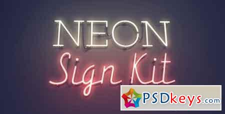 Neon Sign Kit 11928076 (With 15 October 16) - After Effects Projects