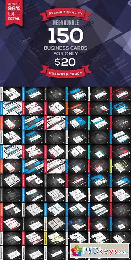 150 Mega Business Cards Bundle 1284215