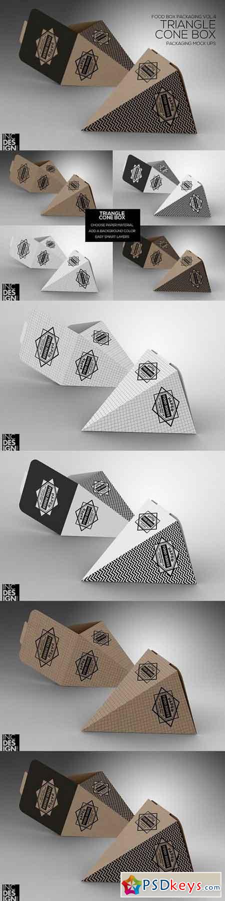 Download Triangle Cone Box MockUp 1296708 » Free Download Photoshop Vector Stock image Via Torrent ...