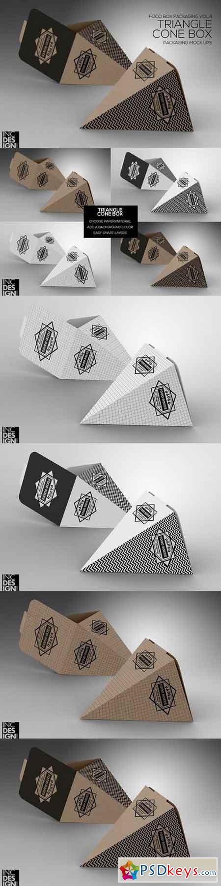 Download Triangle Cone Box MockUp 1296708 » Free Download Photoshop ...