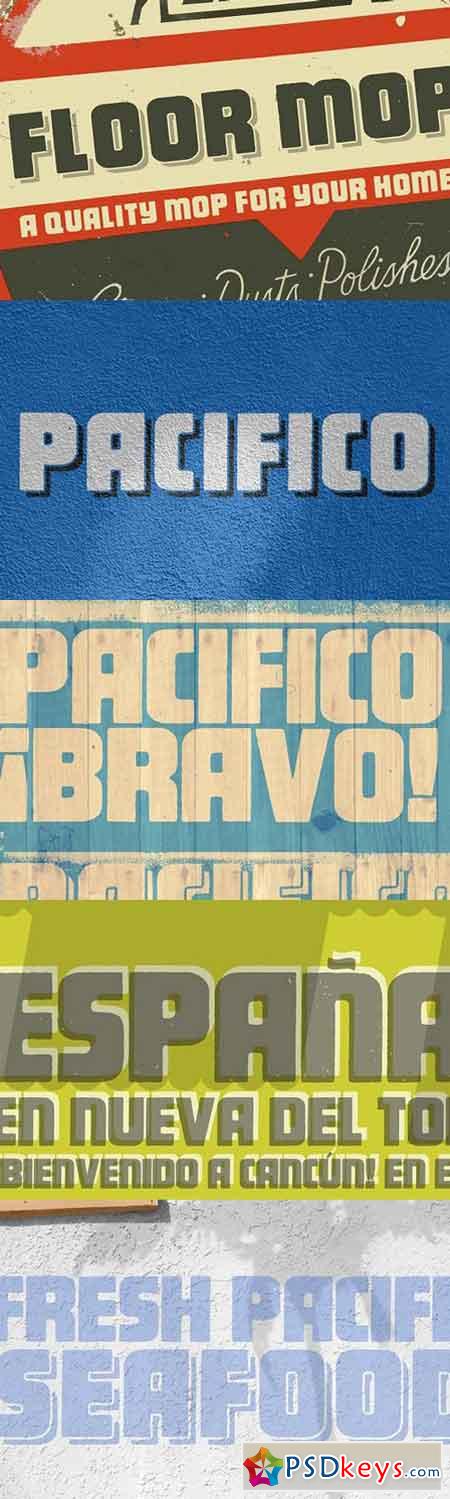 Pacifico Shadow font 1278759