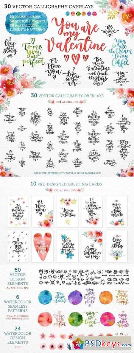 Valentines Day Overlays Greetings 1178041