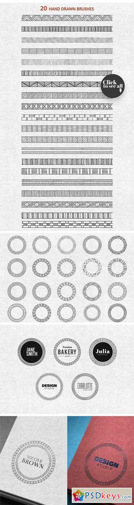 Hand Drawn Geometric Patterns 1285893