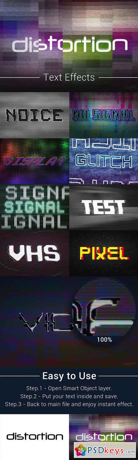 Digital Distortion Text Effects 1312352