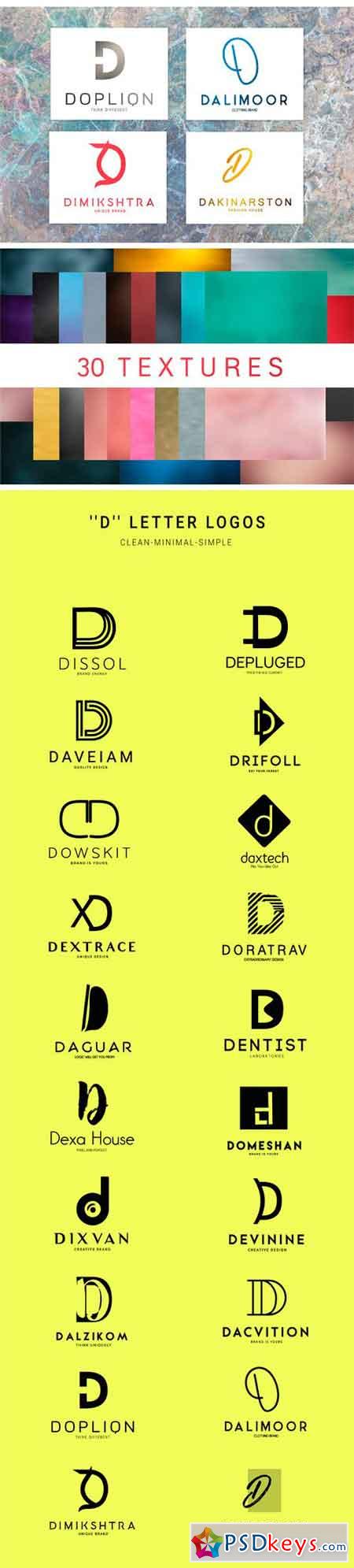 20 D Letter Alphabetic Logos  1074561