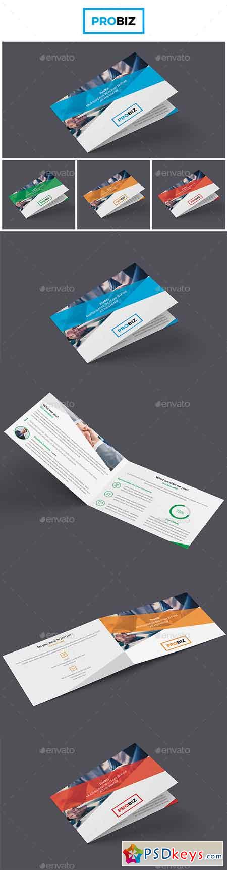 ProBiz - Business and Corporate Brochure Bi-Fold A5 Horizontal 19131278