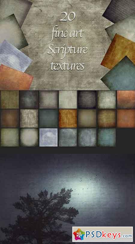 SCRIPTURES - 20 fine art textures 1302130