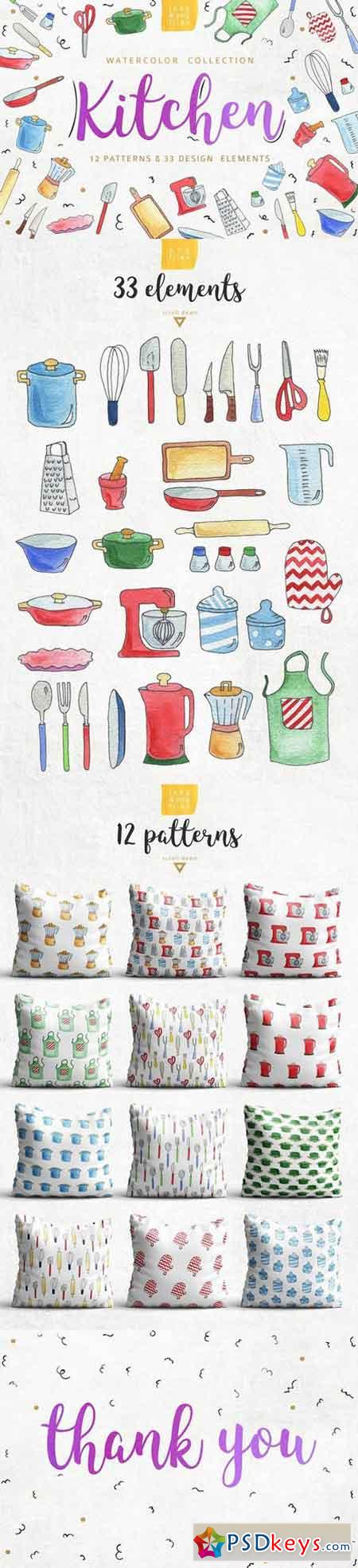 Kitchen patterns & elements 1311292