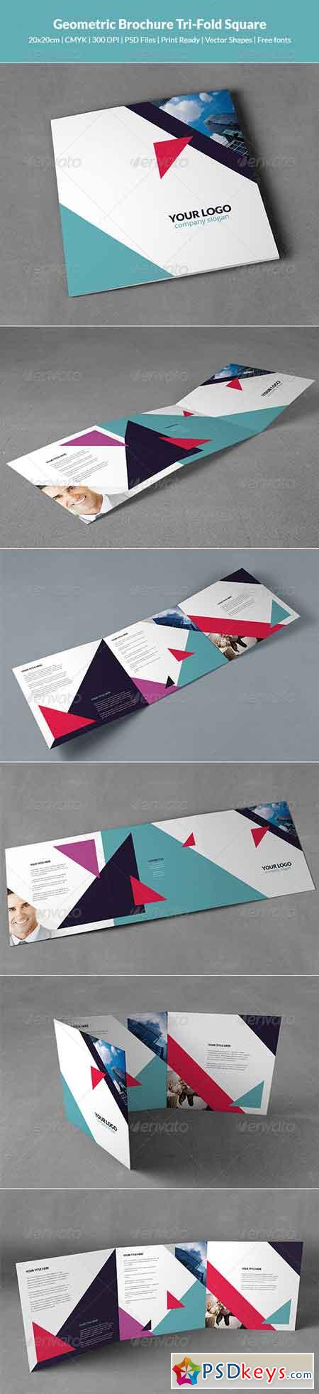 Geometric Brochure Tri-Fold Square 8548184