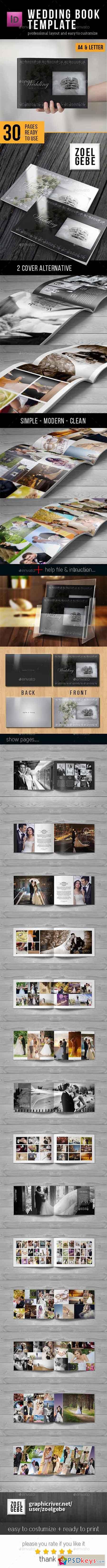 30 Page Wedding Book Template 12853361