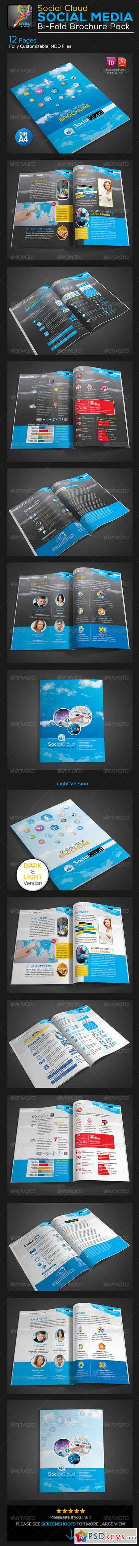 Social Cloud Social Media 12 Pages Brochure 5742910