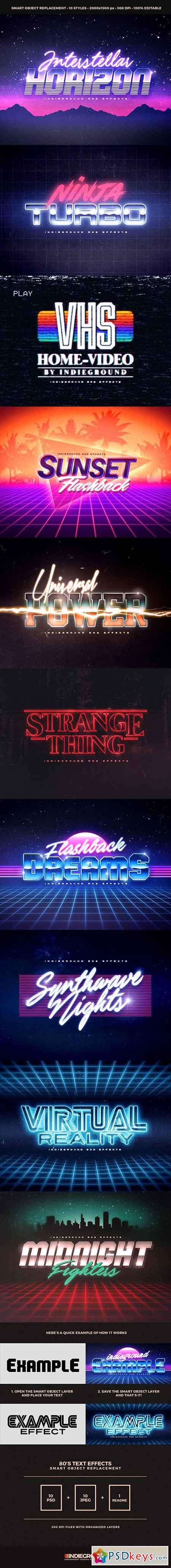 80s Text Effects 19619387