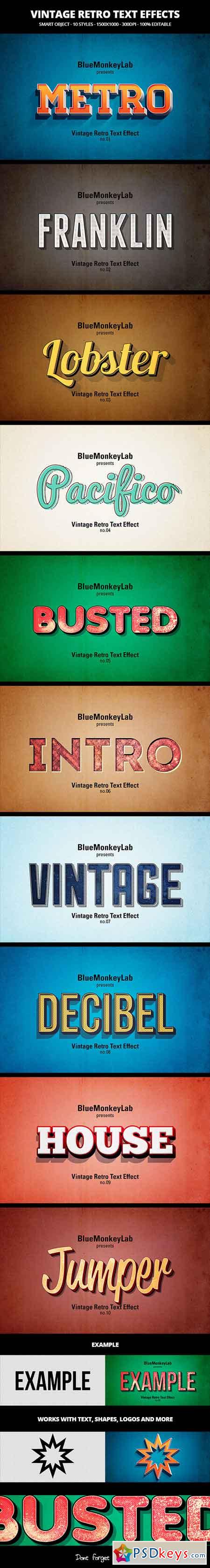 Vintage Retro Text Effects 19623680