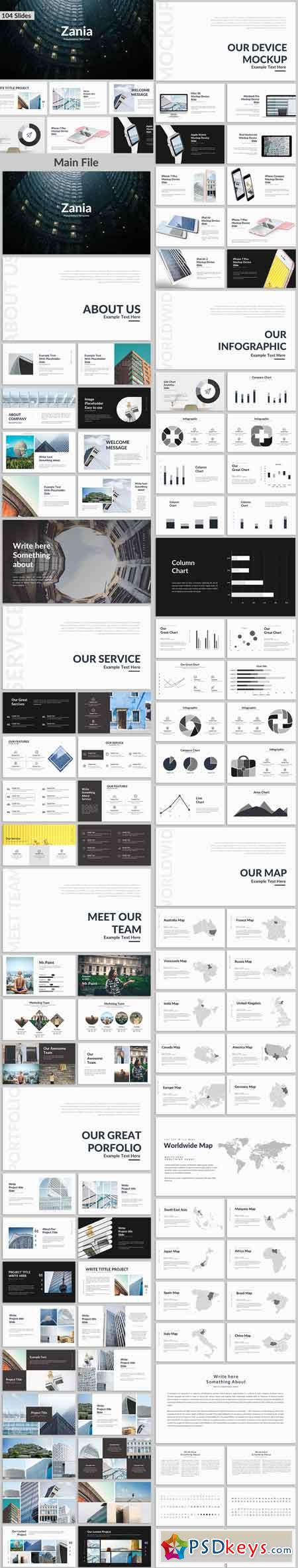 Zania - Creative Google Slide Template 19435112