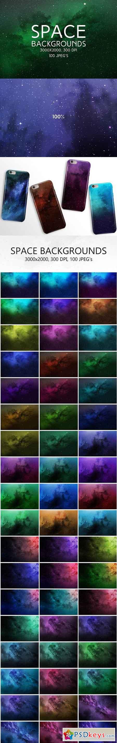100 Space Backgrounds 1329340