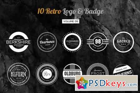 10 Retro Logo & Badge Volume 5