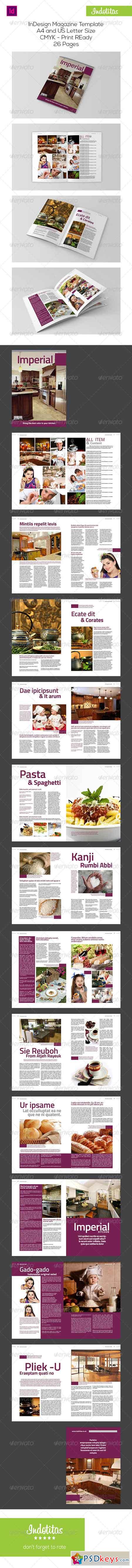 Kitchen InDesign Magazine Template 7283396