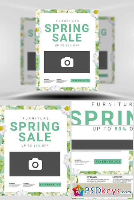 Spring Furniture Sale Flyer Template