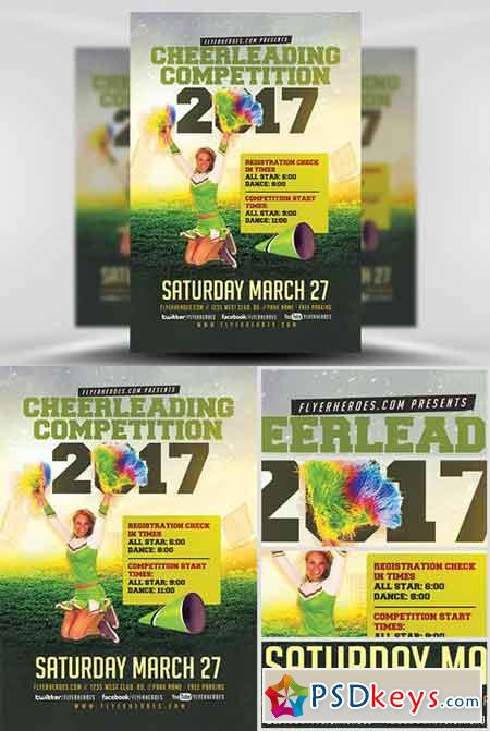 Cheerleading Competition 2017 Flyer Template