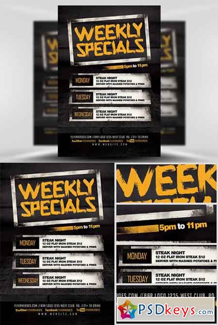 Weekly Specials Flyer Template