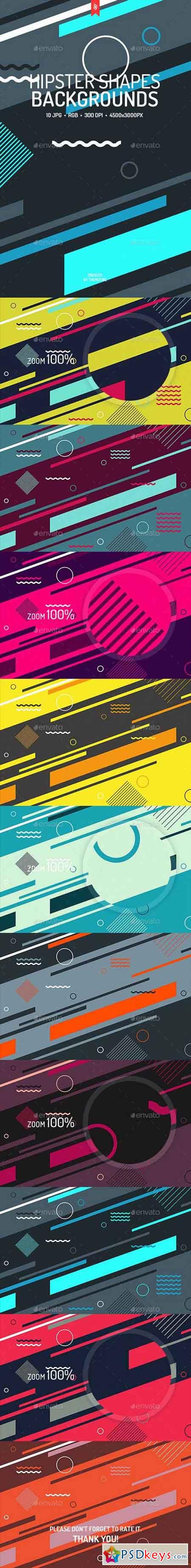 Abstract Hipster Shapes Backgrounds 19539167