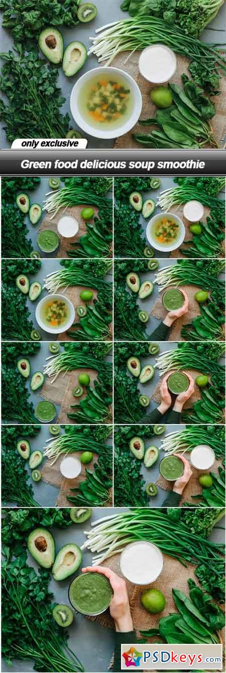 Green food delicious soup smoothie - 9 UHQ JPEG