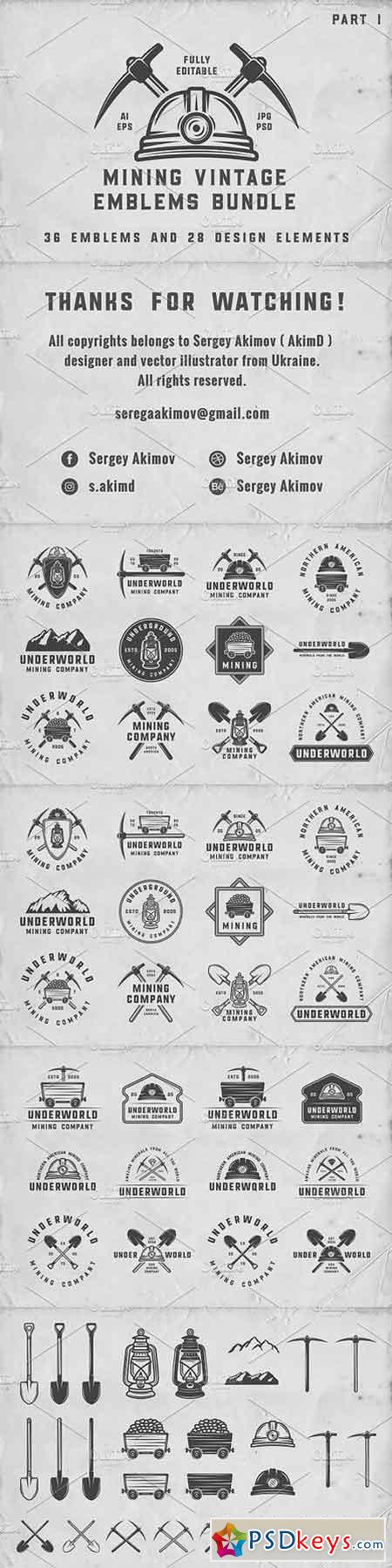 36 Vintage Mining Emblems part 1 1350522