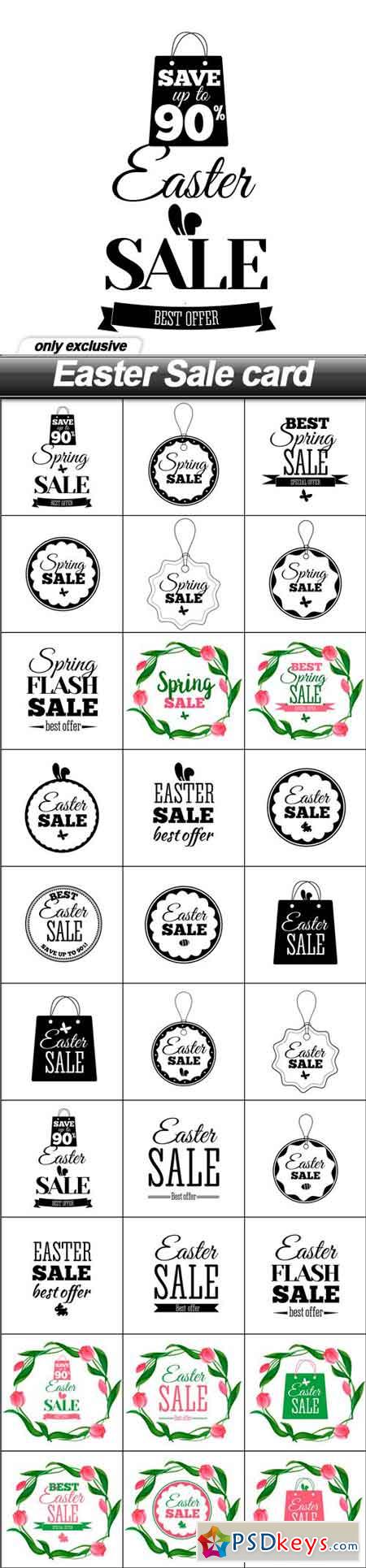 Easter Sale card - 30 EPS