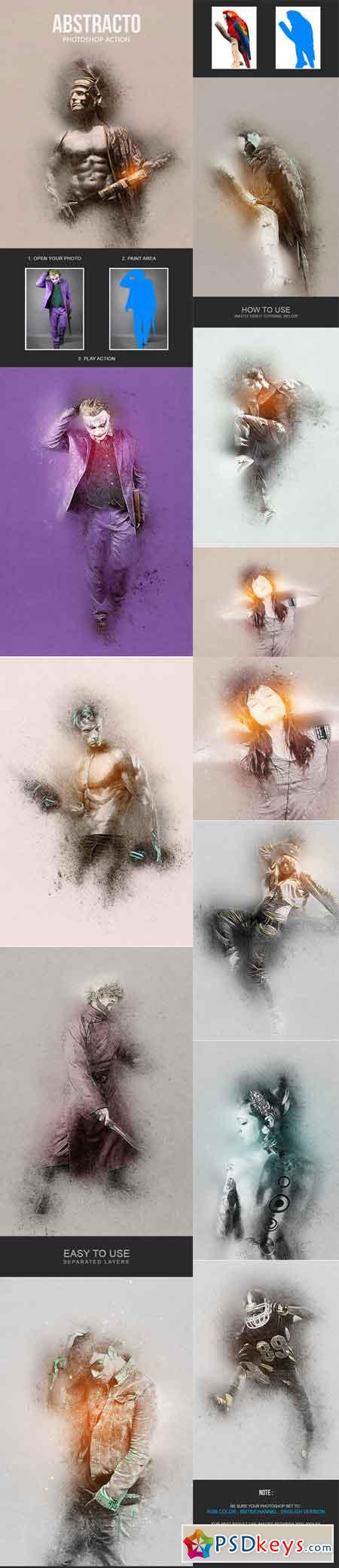 Abstracto - Photoshop Action 19623275