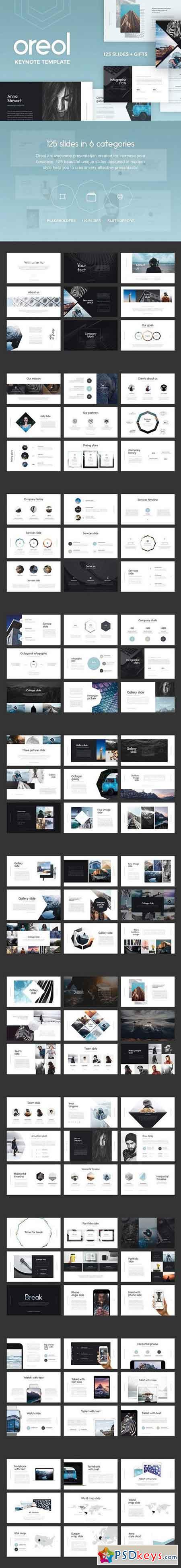 Oreol Keynote Template + GIFTS 1353511