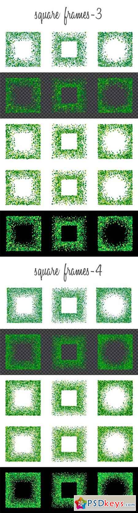 Green Clover Frames and Borders 1341824