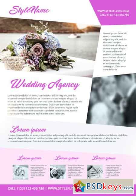 Wedding Agency PSD Flyer Template