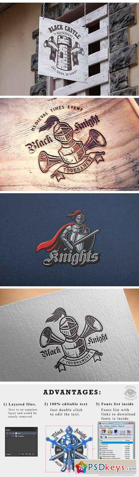 Knights Logo Templates and Elements  1380852