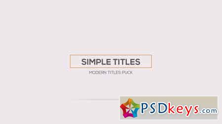 Minimal Animation Titles - After Effects Projects