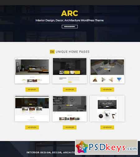 ARC - Interior Design, Decor, Architecture WordPress Theme 19163436