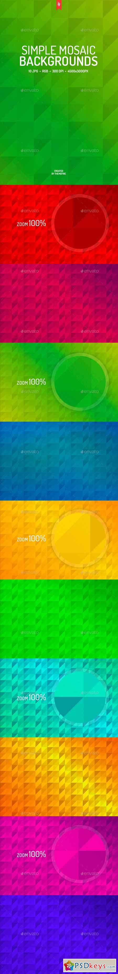 Simple Mosaic Backgrounds 18742519