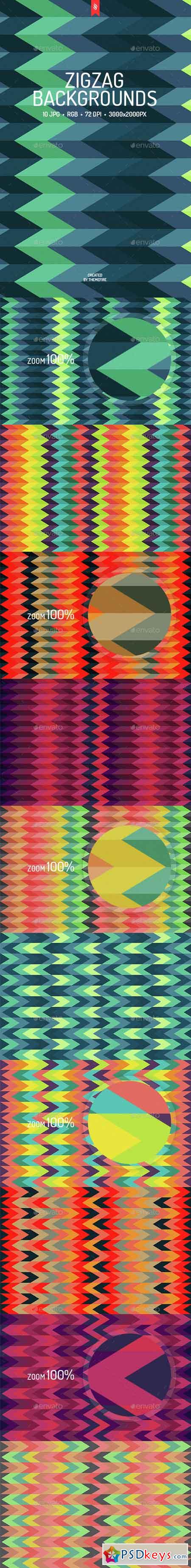 Abstract Zigzag Backgrounds 15284682