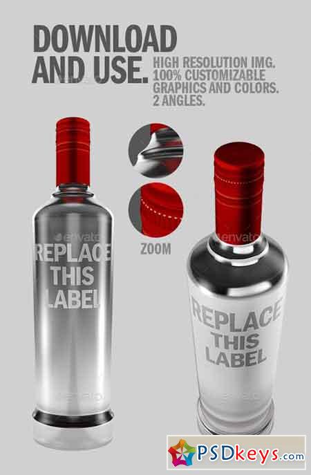 Liquor Bottle .PSD Mockup 19742287