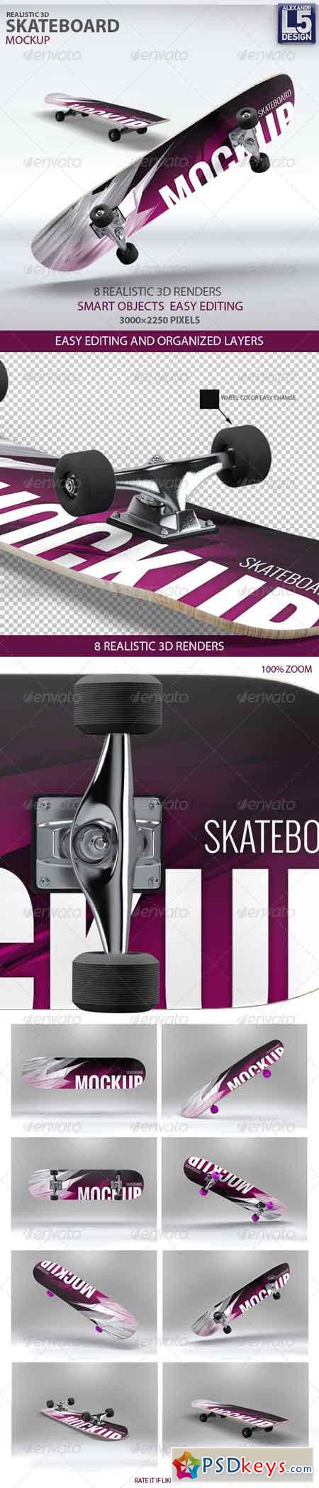 Skateboard Mock-Up 8193198