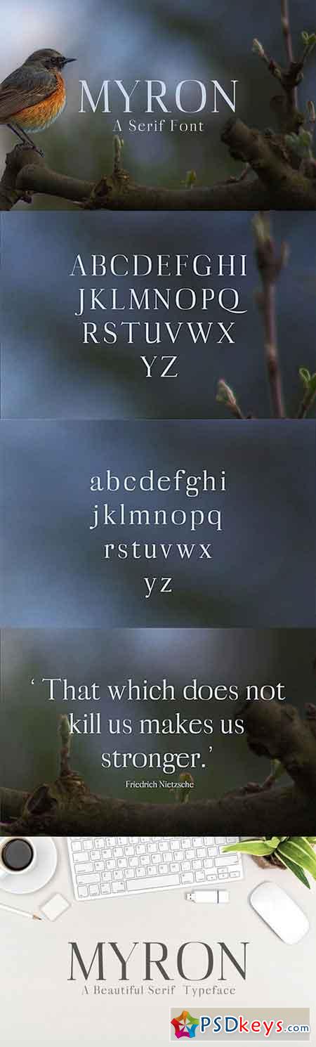 Myron Retro Style Serif Font