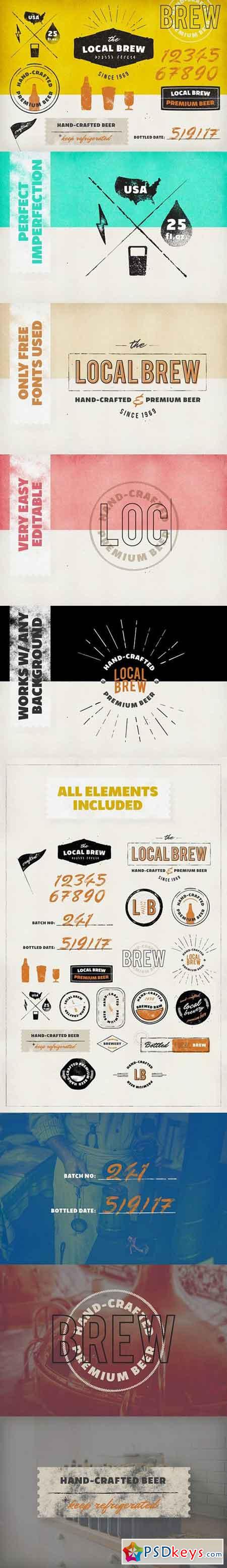 Vintage Logos & Badges Local Brew 1352745