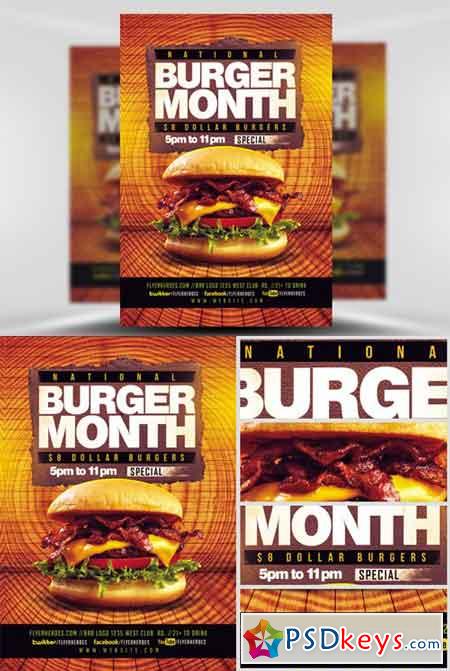 Burger Month Flyer Template