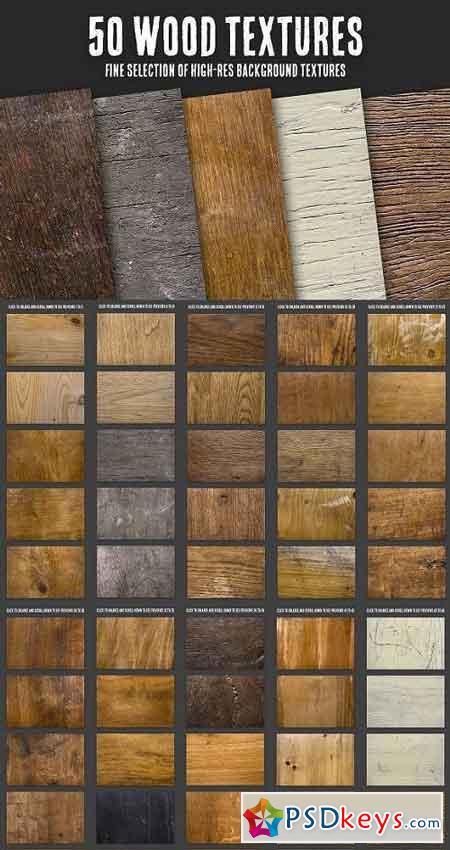 50 Wood Textures Bundle 952957