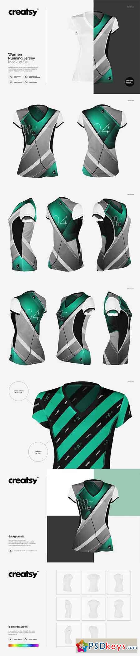 Download Women Running Jersey Mockup Set 1375907 » Free Download ...