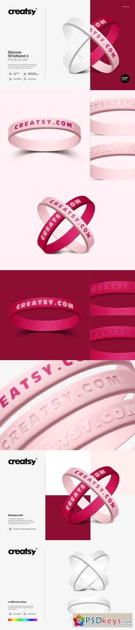 Download Silicone Wristband 2 Mockup Set 1196561 » Free Download Photoshop Vector Stock image Via Torrent ...