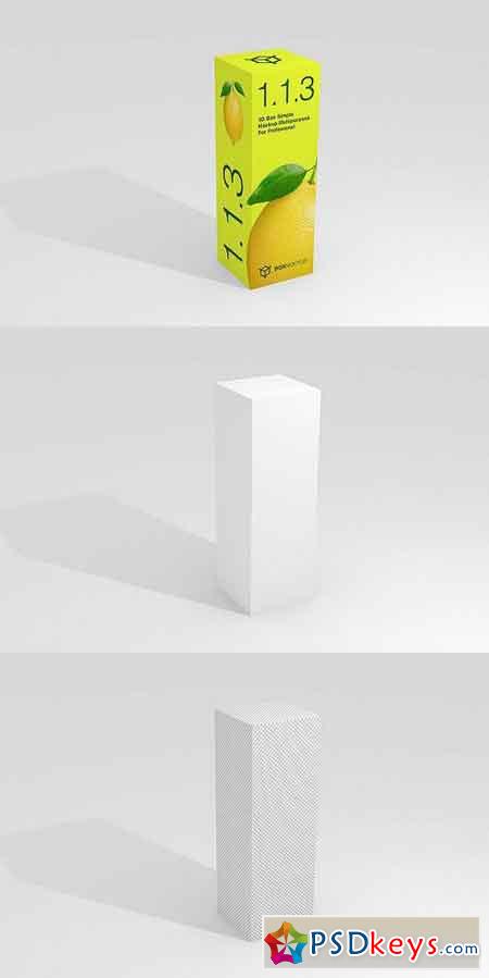 1.1.3 Simple 3D Box Mockup 1047127