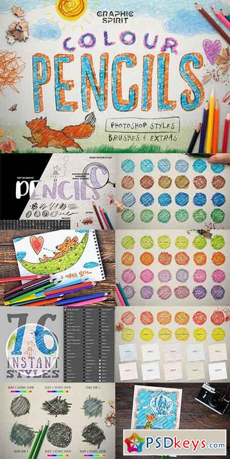 COLOUR PENCIL BOX Photoshop Styles 1343271